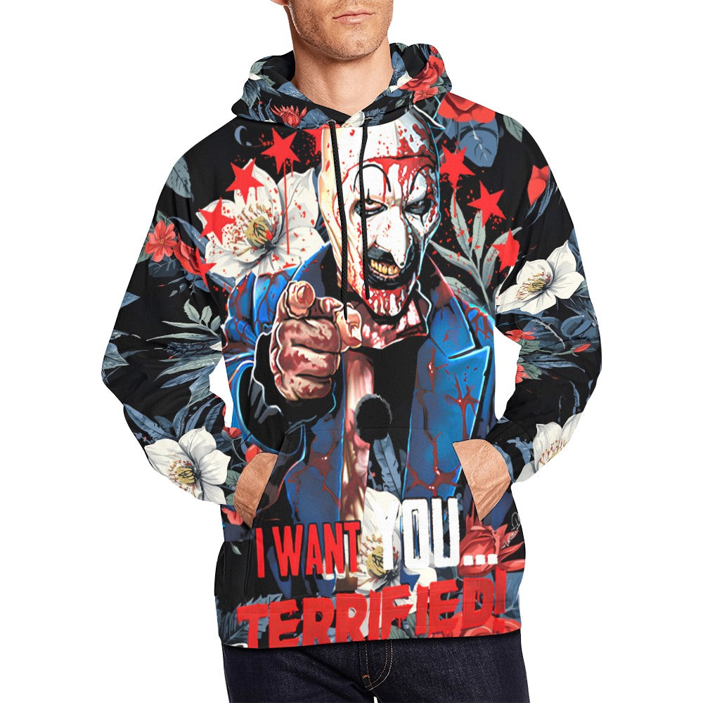 "I Want You Terrified" Halloween Plush Hoodie