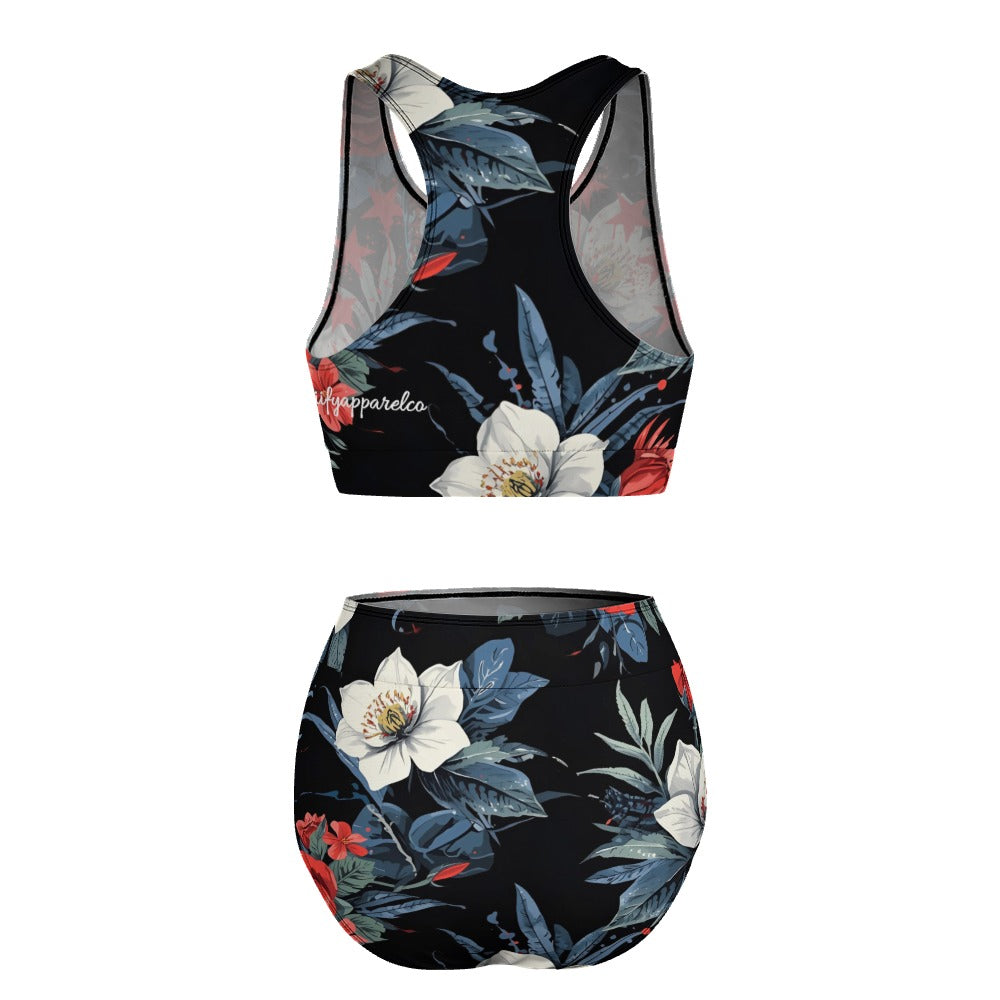 "I Want You Terrified" Ladies Two Piece Bikini Swimsuit