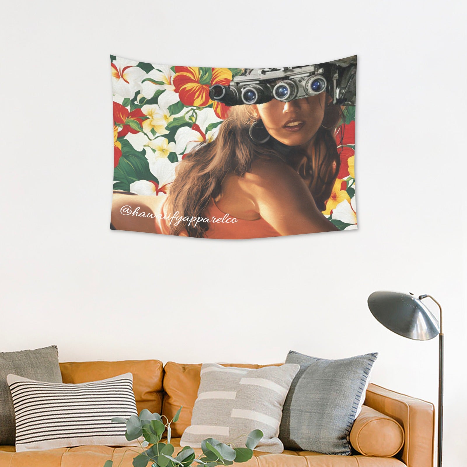 Megan Fox Quad Nods Cotton Linen Tapestry 40"x 30"