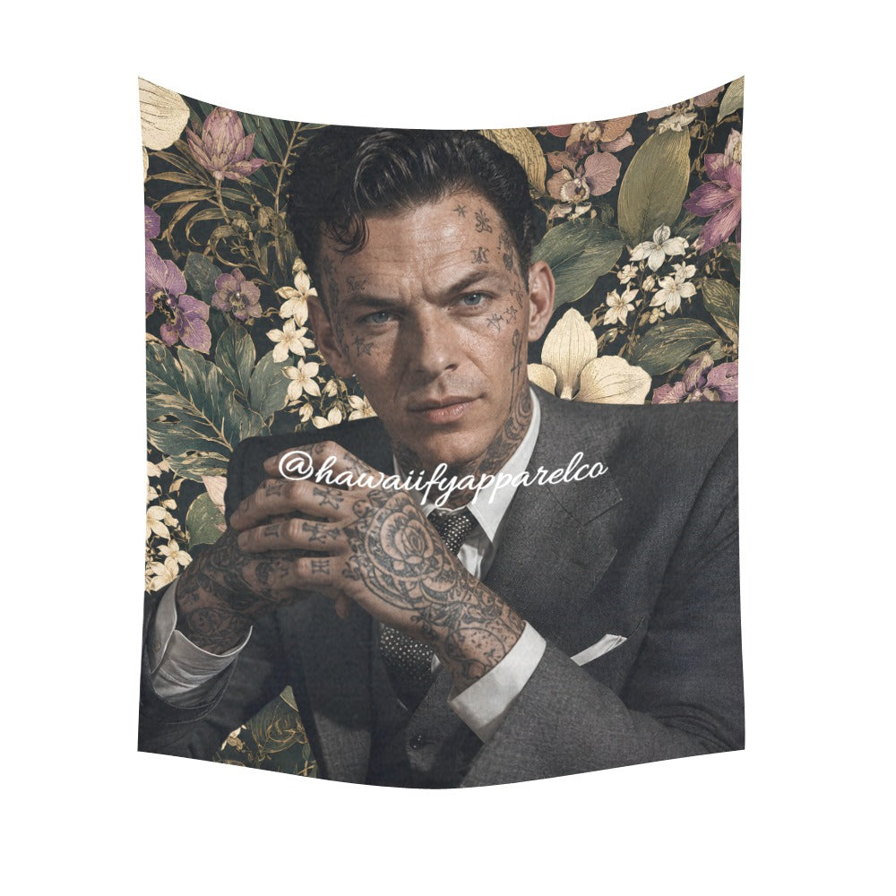 Frank Sinatra Hand Tats Wall Tapestry 51"x 60"