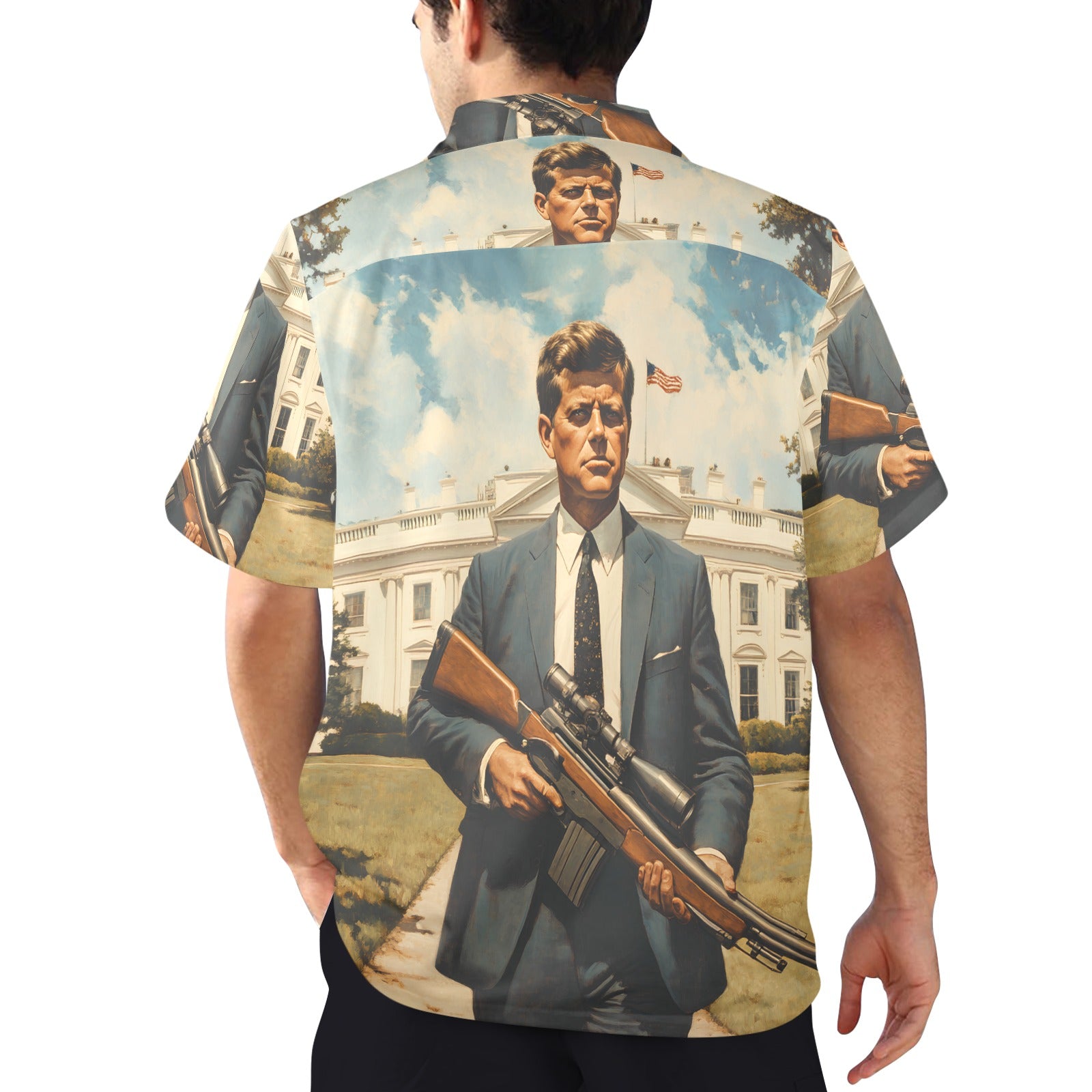 JFK Locked N' Loaded Men's Hawaiian