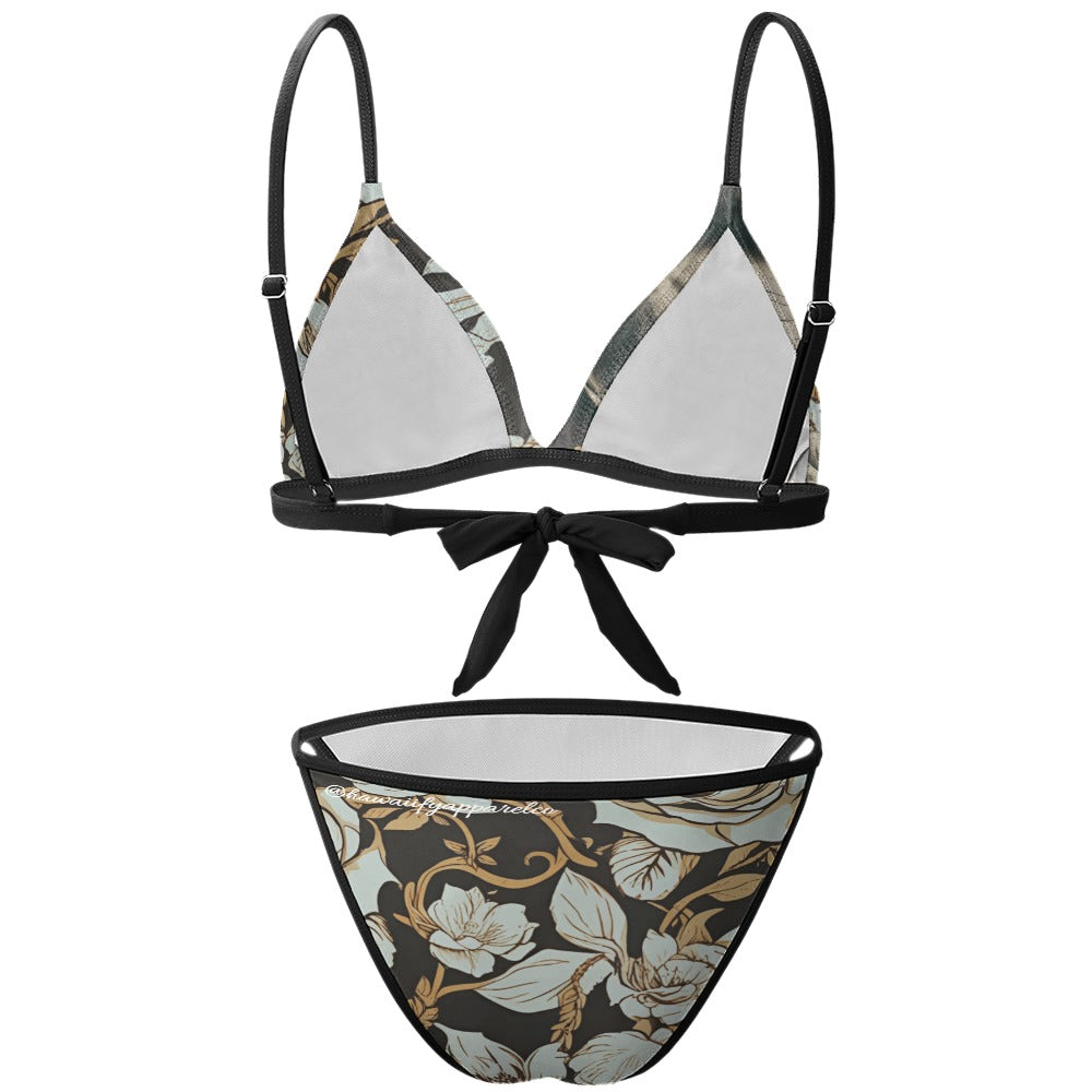 Abraham Lincoln Hand Tats Two Piece Bikini Swimsuit