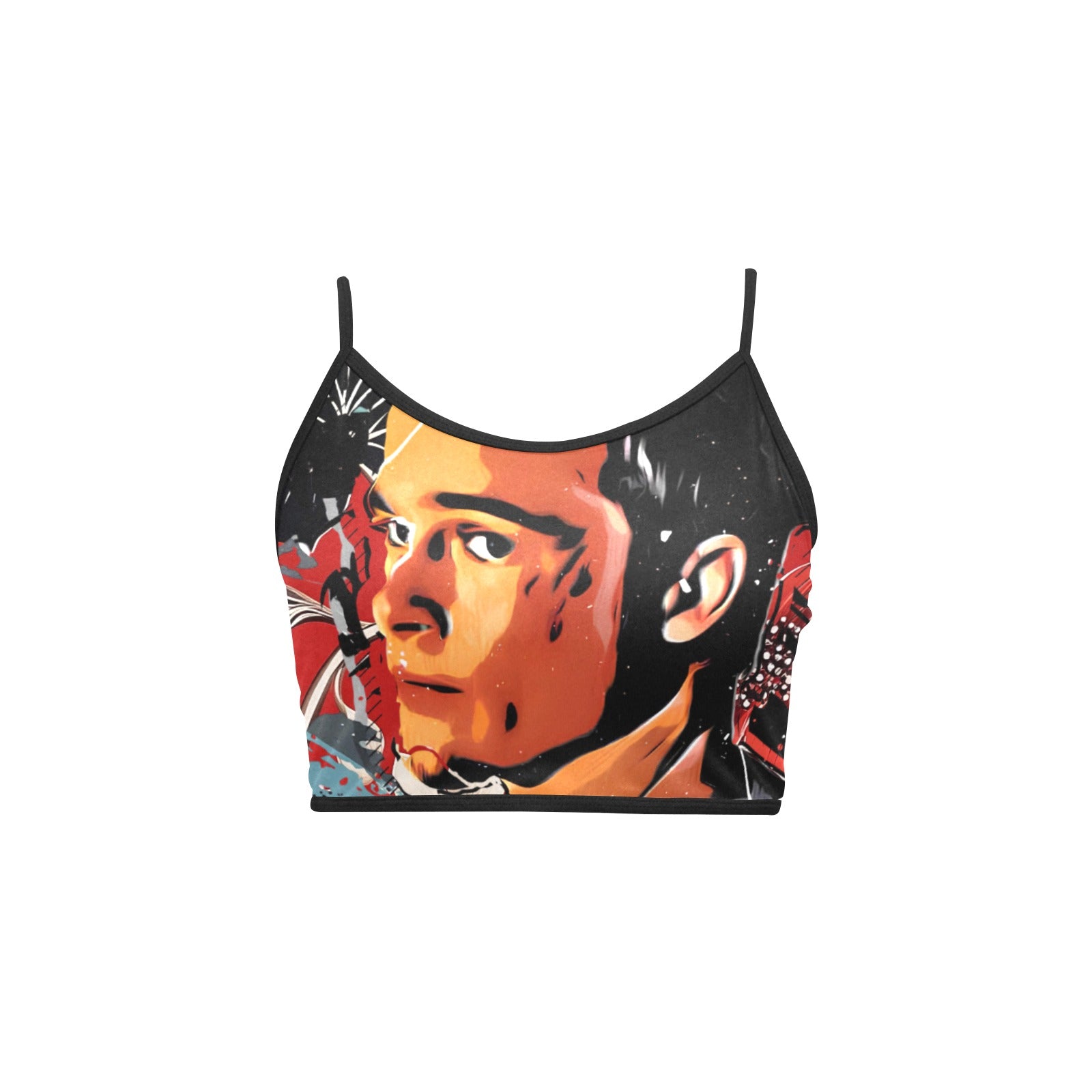 Tyler Durden Fight Club Women's Spaghetti Strap Crop Top