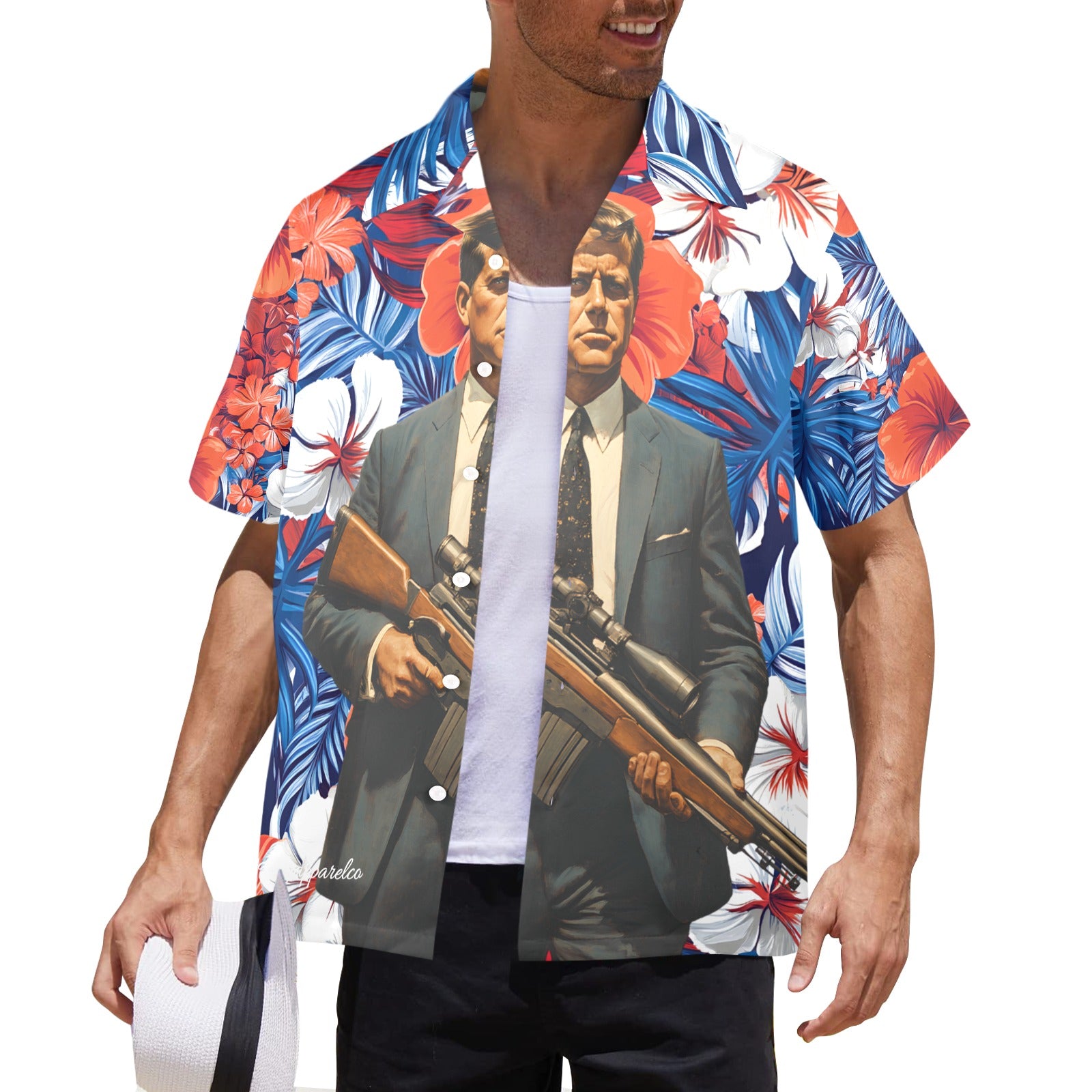 JFK USA Men's Hawaiian Shirt