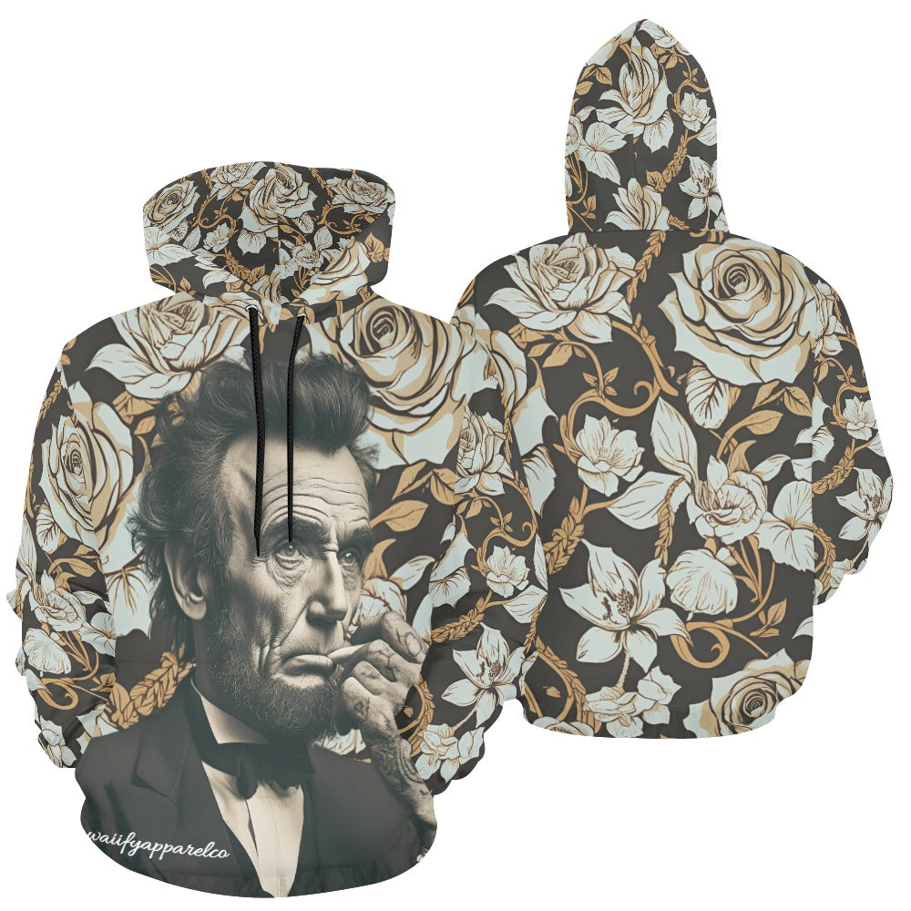 Abraham Lincoln Hand Tats Men's Hoodie