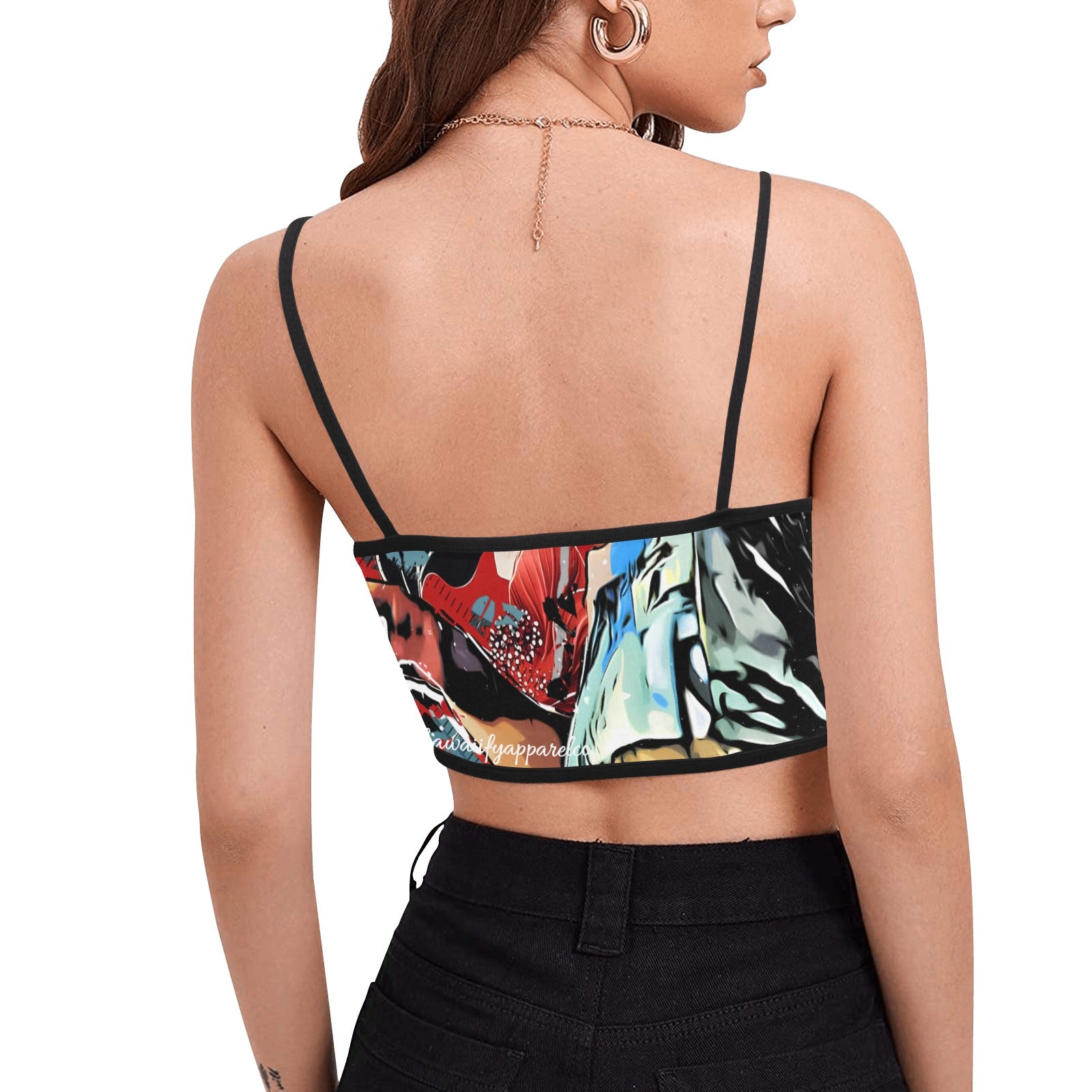 Tyler Durden Fight Club Women's Spaghetti Strap Crop Top