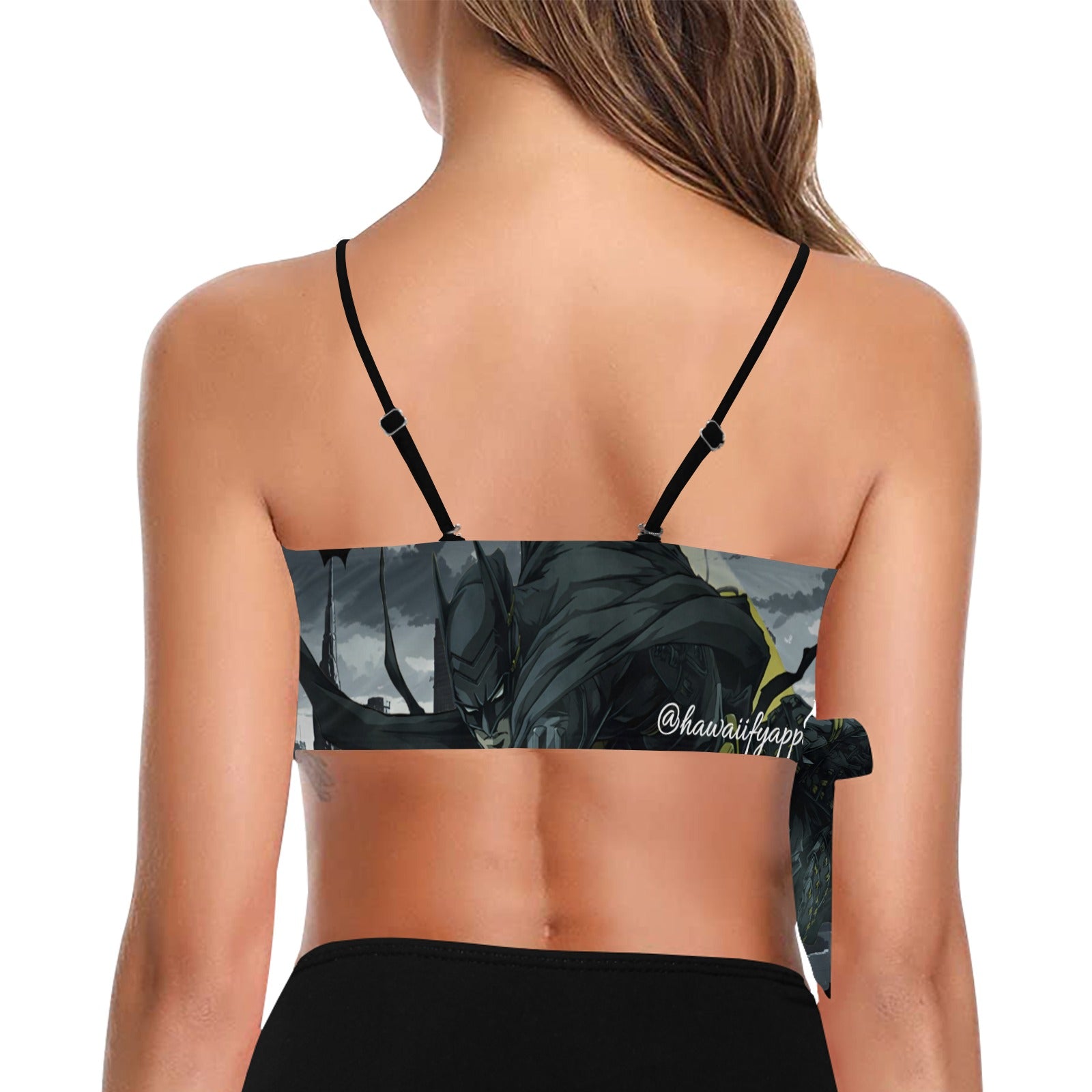 Ninja Batman "Out For Blood" Gotham City Knot Side Bikini Top