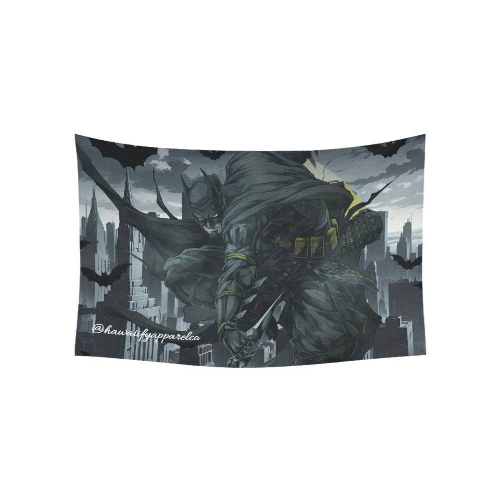 Ninja Batman "Out For Blood" Gotham City Cotton Linen Tapestry 60"x 40"