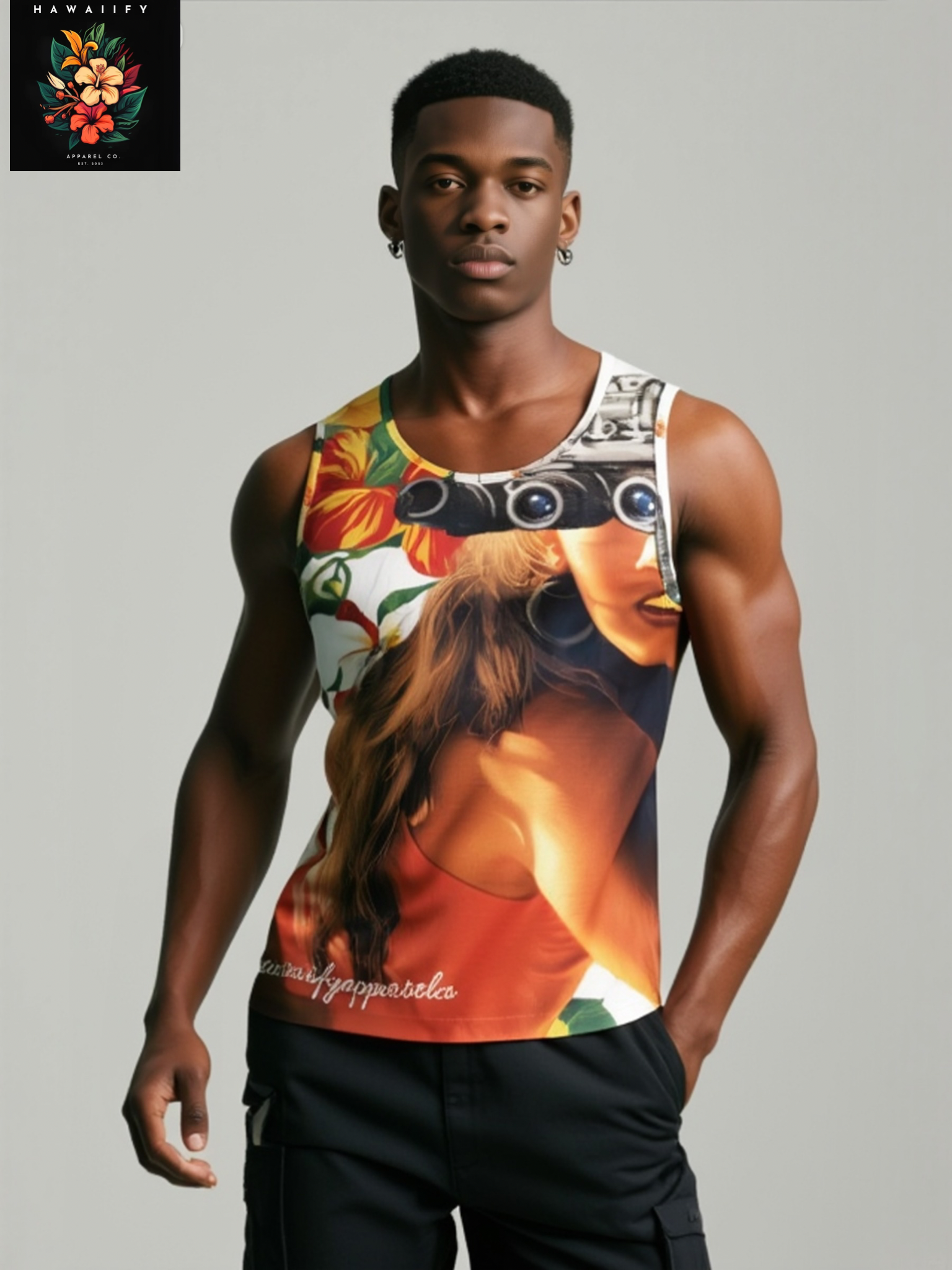 Megan Fox Quad Nods Men's Tank