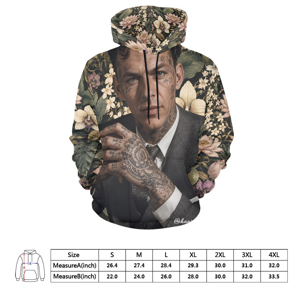 Frank Sinatra Hand Tats Men's Hoodie