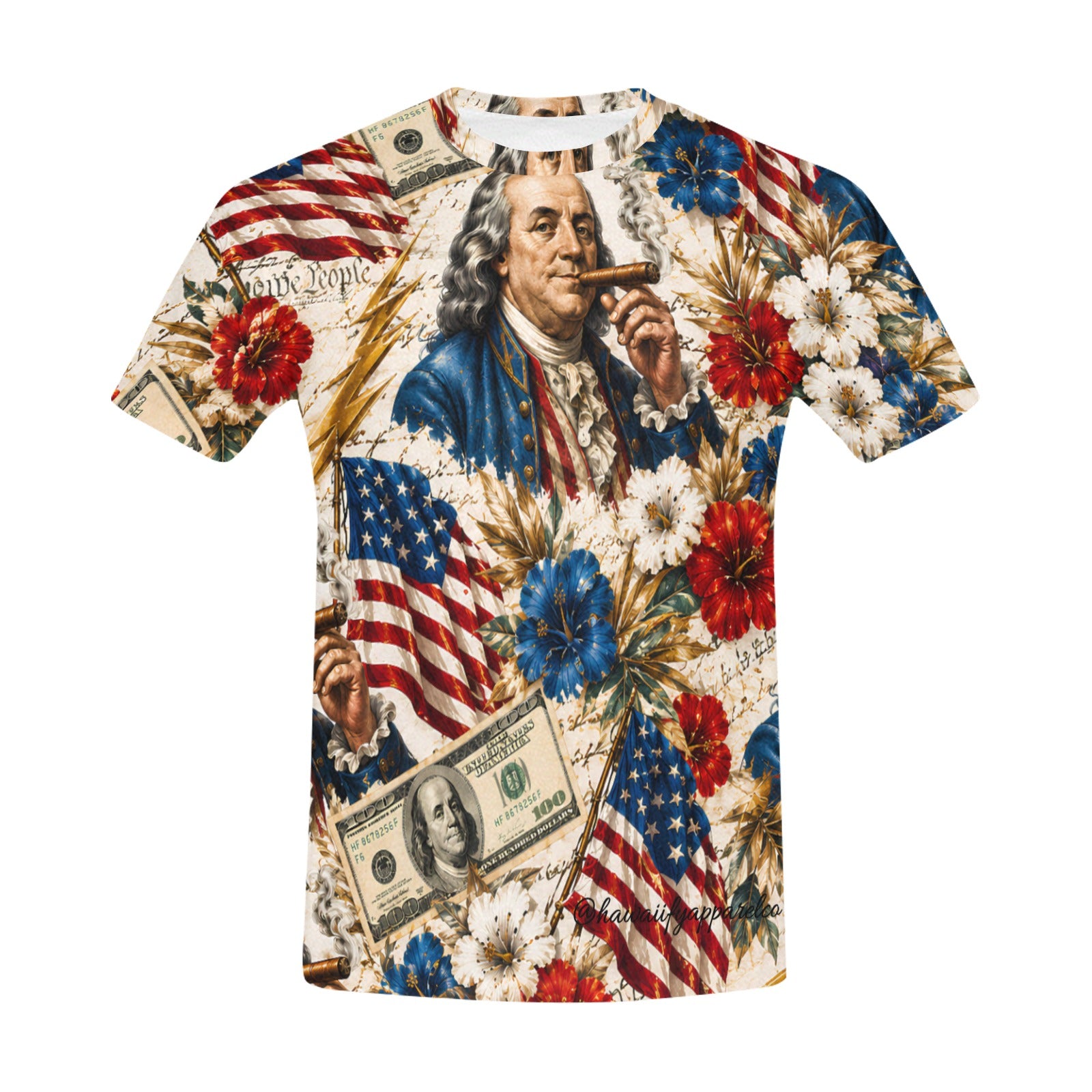 Ben Franklin Printin' Money Men's T-Shirt
