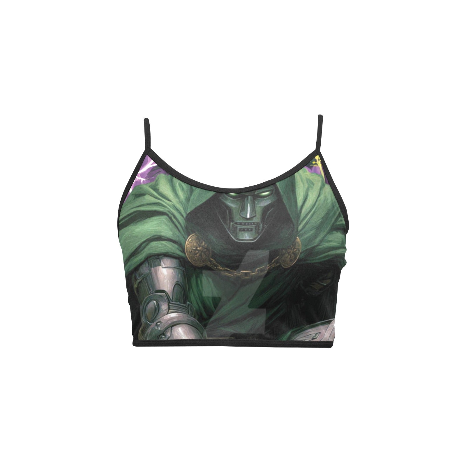 Dr. Doom Women's Spaghetti Strap Crop Top