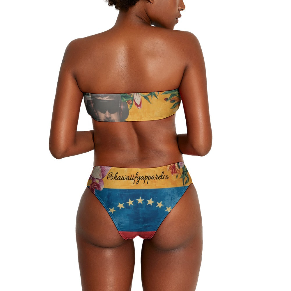 Maduro Kidnapping Ladies Two Piece Bikini Swimsuit