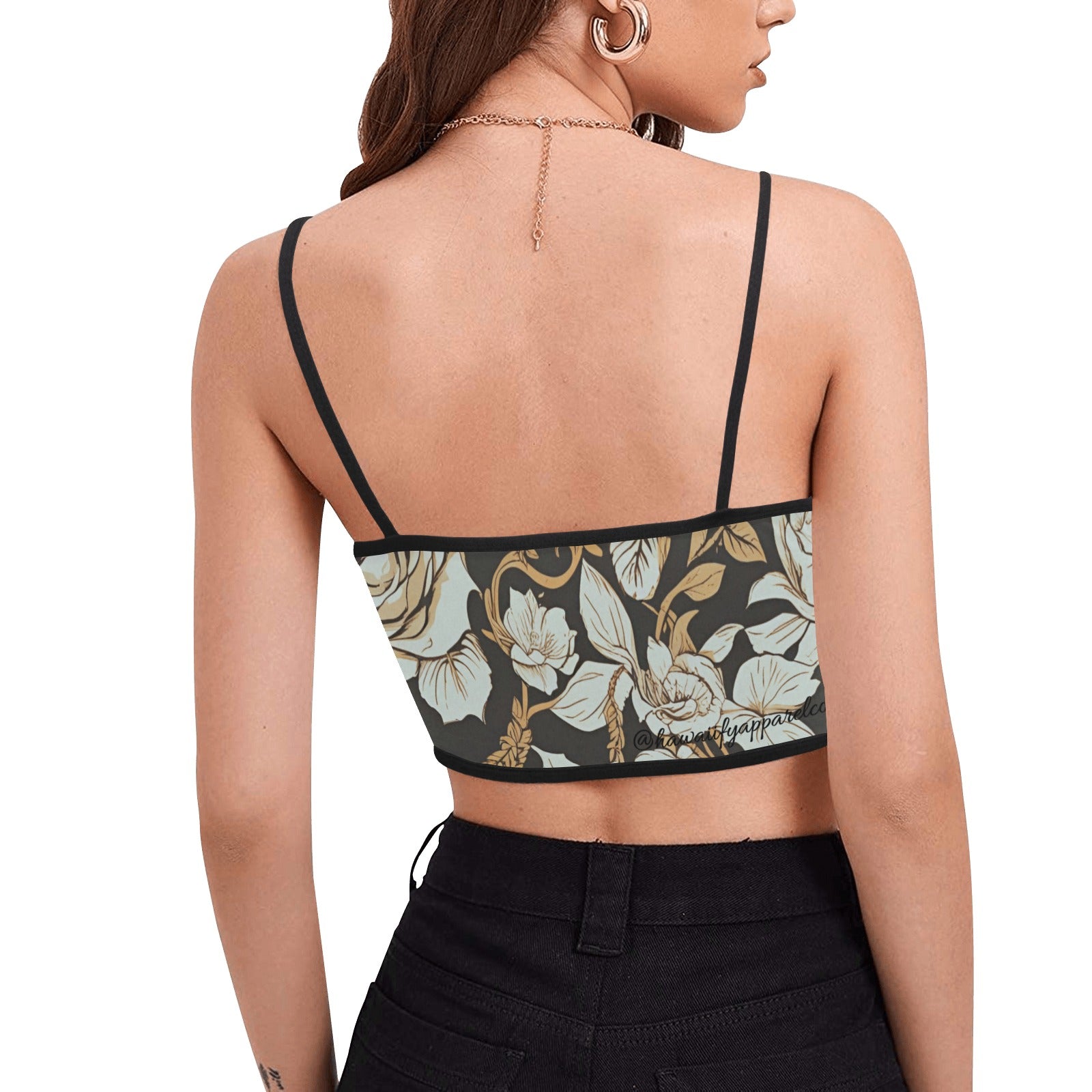 Abraham Lincoln Women's Spaghetti Strap Crop Top