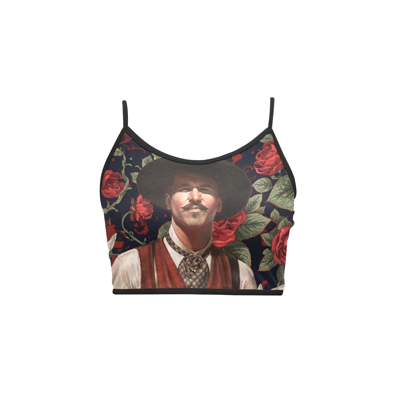 “I’m Your Huckleberry” – Doc Holliday Tombstone Women’s Spaghetti Strap Crop Top | Hawaiify Apparel Co.