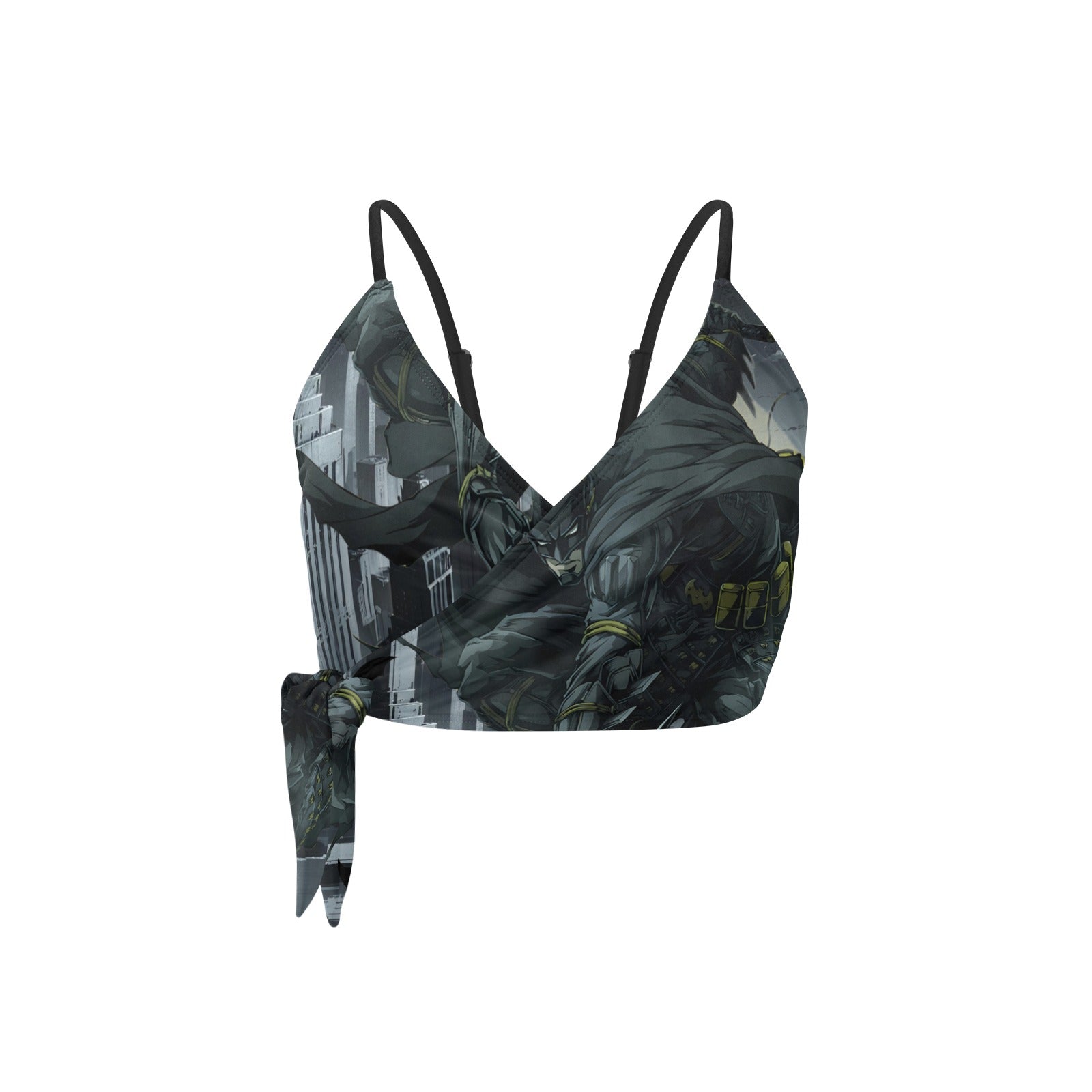 Ninja Batman "Out For Blood" Gotham City Knot Side Bikini Top