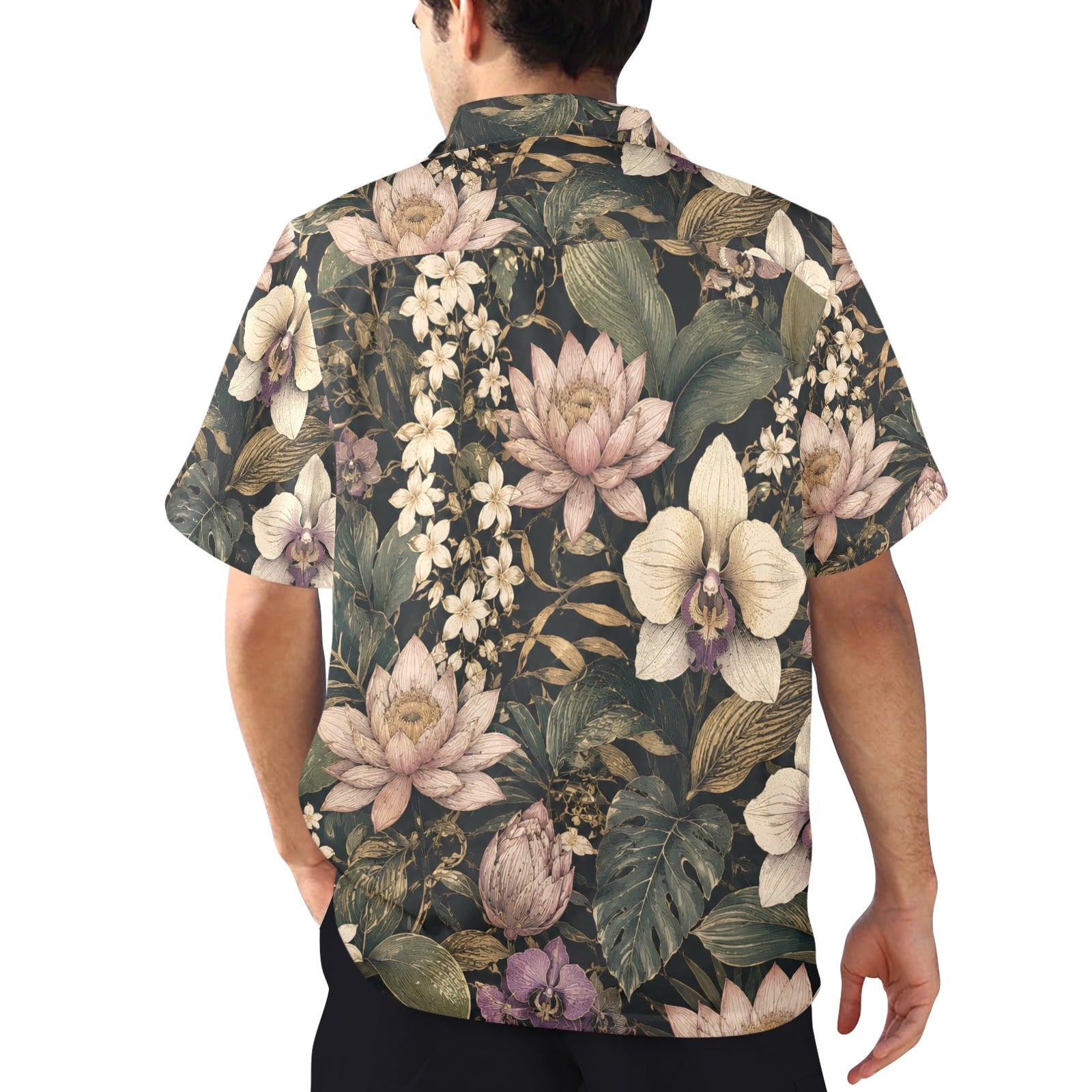 Frank Sinatra Hand Tats Men's Hawaiian Shirt