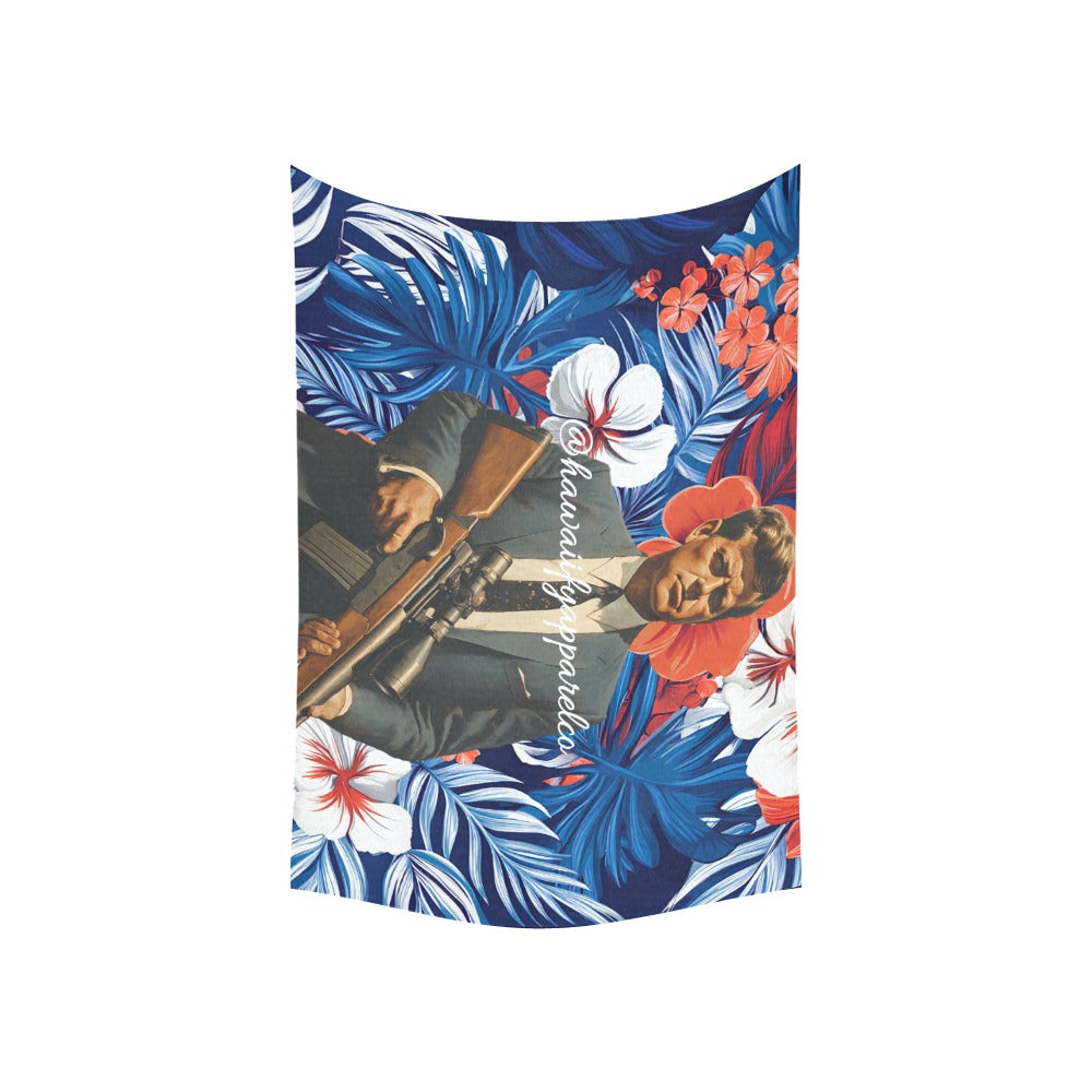 JFK USA Cotton Linen Tapestry 60"x 40"