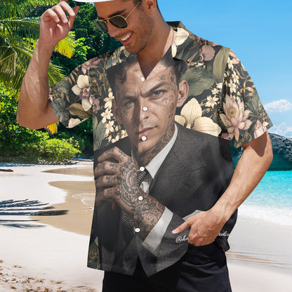 Frank Sinatra Hand Tats Men's Hawaiian Shirt