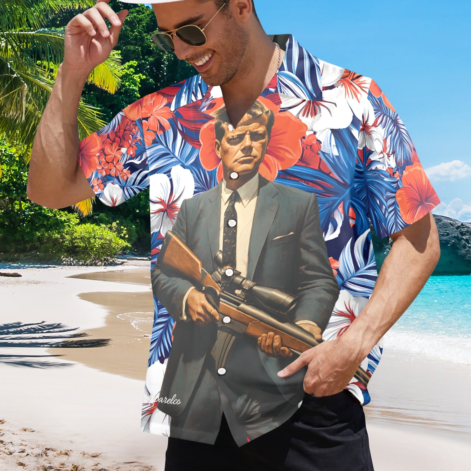 JFK USA Men's Hawaiian Shirt