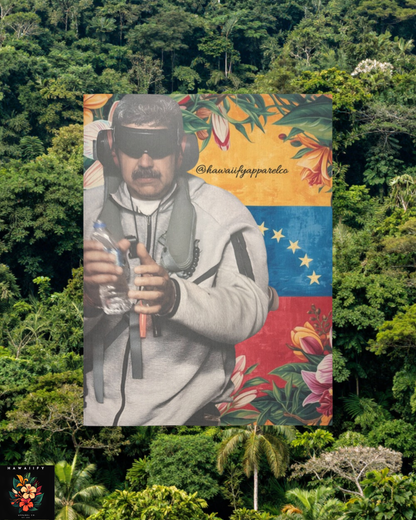 Maduro Kidnapping Cotton Linen Wall Tapestry 60"x 80"