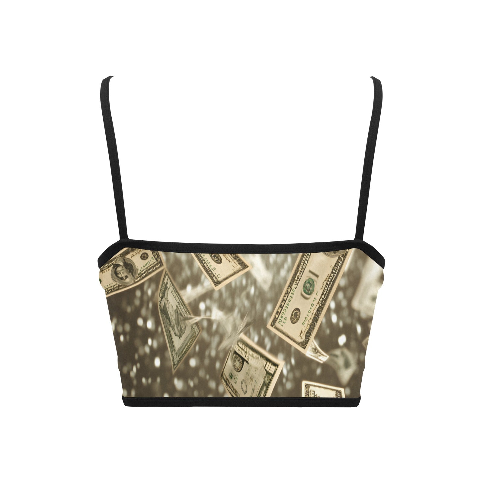 Donald Trump "Cash Flow" Women's Spaghetti Strap Crop Top