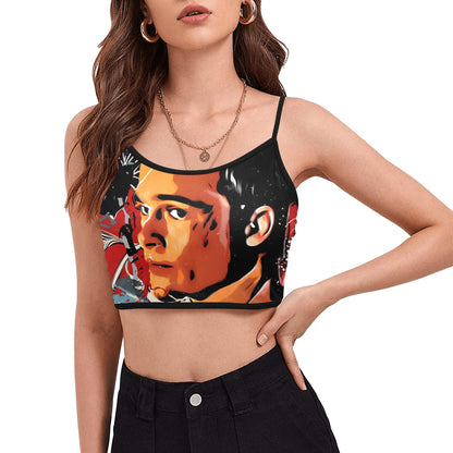 Tyler Durden Fight Club Women's Spaghetti Strap Crop Top