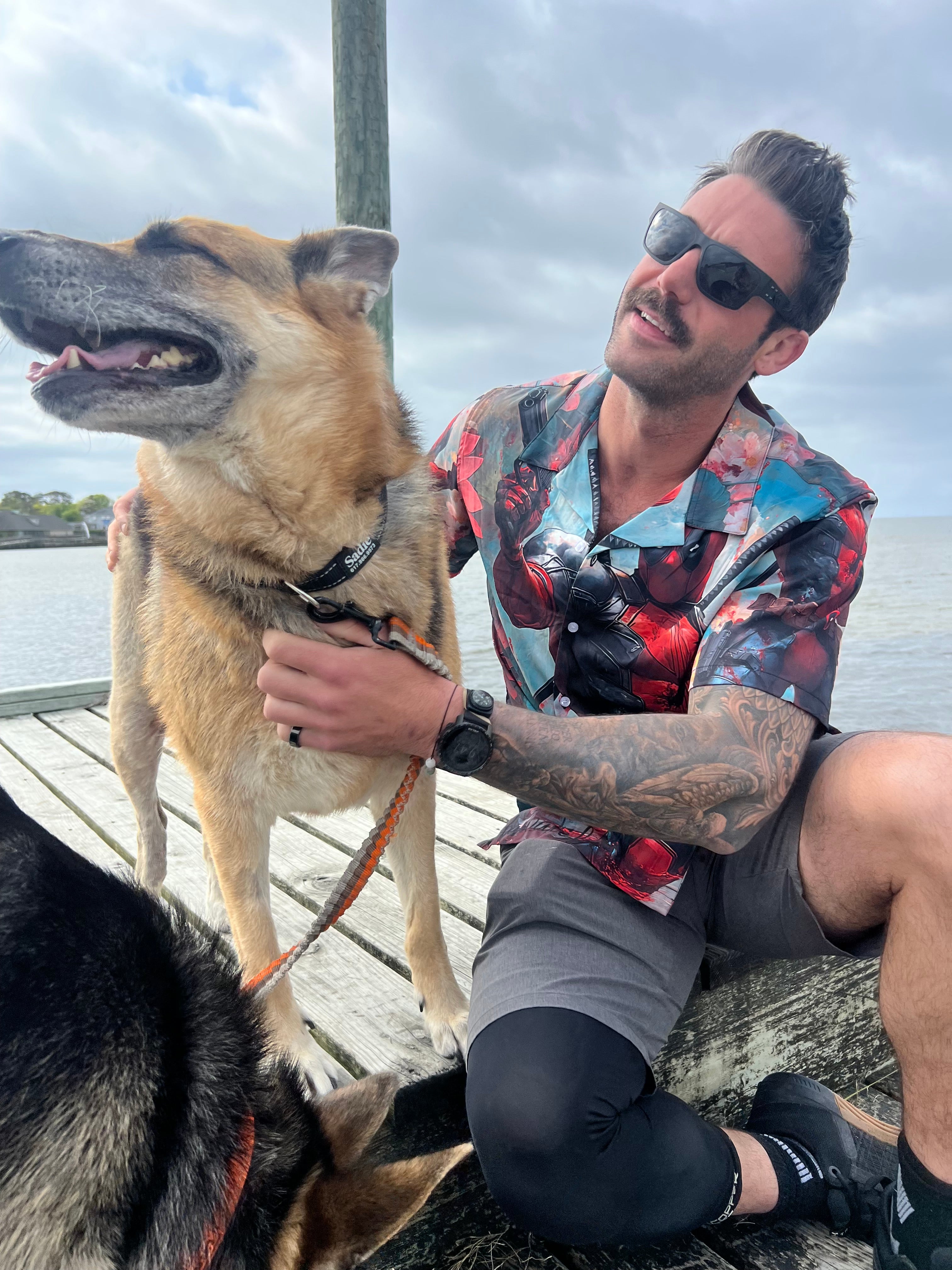 Deadpool & Dead Lotus Men's Hawaiian Shirt