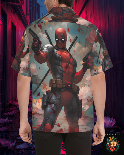 Deadpool & Dead Lotus Men's Hawaiian Shirt