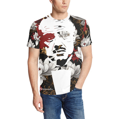 Godfather Bloodspatter Men's All Over Print T-shirt Made In USA