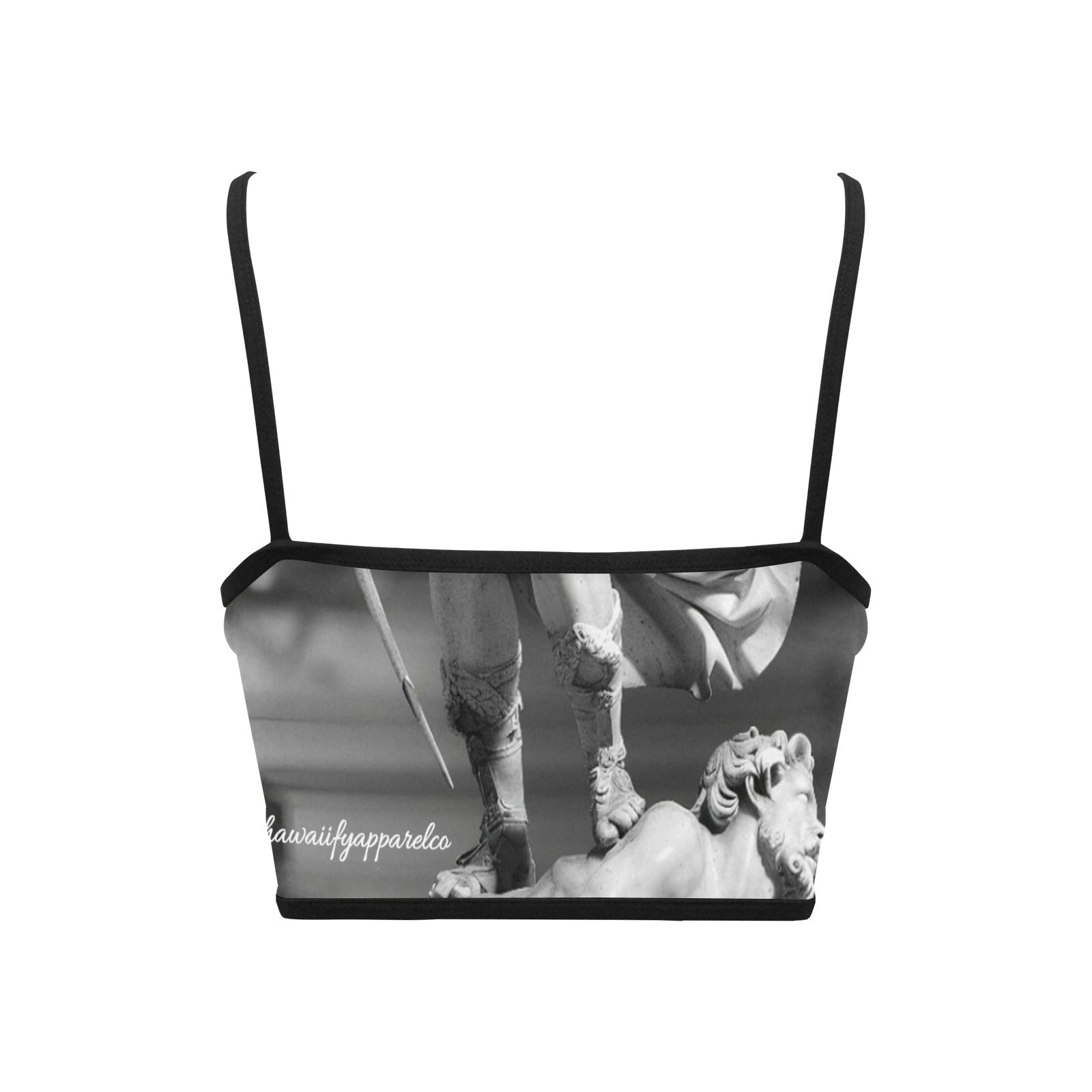 Archangel Michael Women's Spaghetti Strap Crop Top