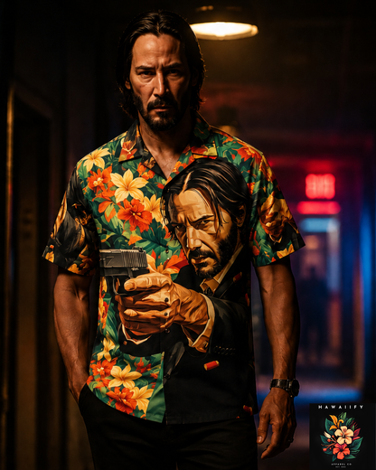 John Wick Men's Hawaiian Floral