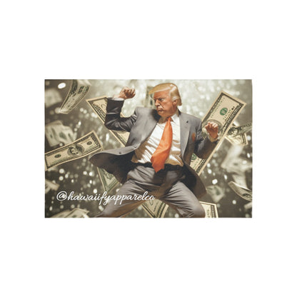 Donald Trump "Cash Flow" Cotton Linen Tapestry 60"x 40"