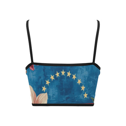 Maduro Kidnapping Women's Spaghetti Strap Crop Top