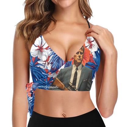 JFK USA Knot Side Bikini Top