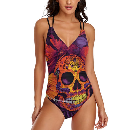 Dia de los Muertos Sunset One-Piece Swimsuit