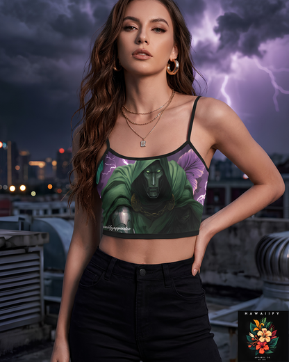 Dr. Doom Women's Spaghetti Strap Crop Top
