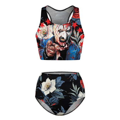 "I Want You Terrified" Ladies Two Piece Bikini Swimsuit