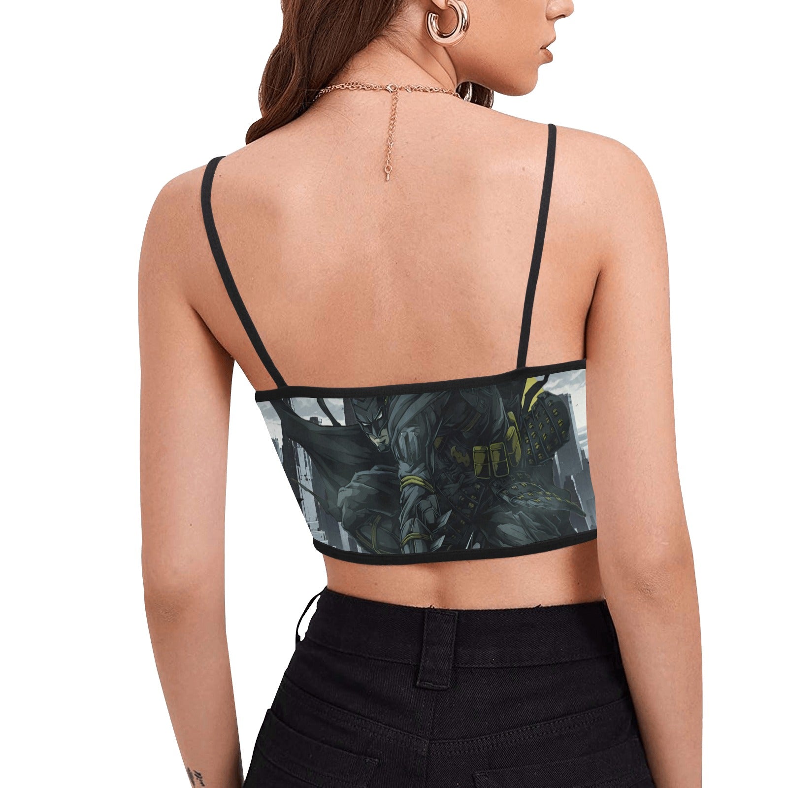 Ninja Batman "Out For Blood" Gotham City Women's Spaghetti Strap Crop Top