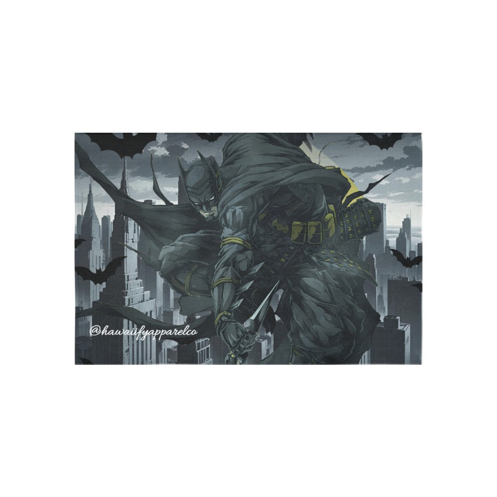 Ninja Batman "Out For Blood" Gotham City Cotton Linen Tapestry 60"x 40"