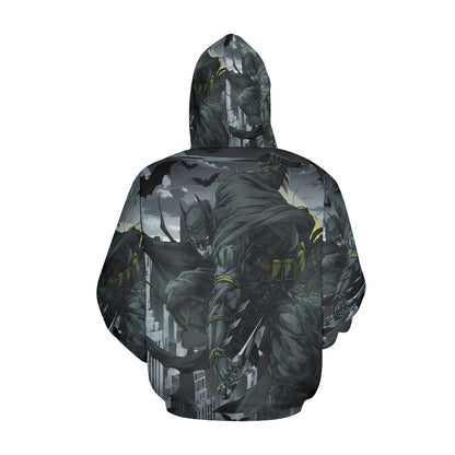 Ninja Batman "Out For Blood" Gotham City Men's All Over Print Hoodie