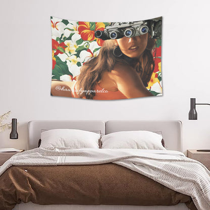 Megan Fox Quad Nods Cotton Linen Tapestry 40"x 30"