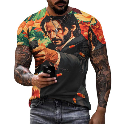 John Wick Floral Unisex T-Shirt