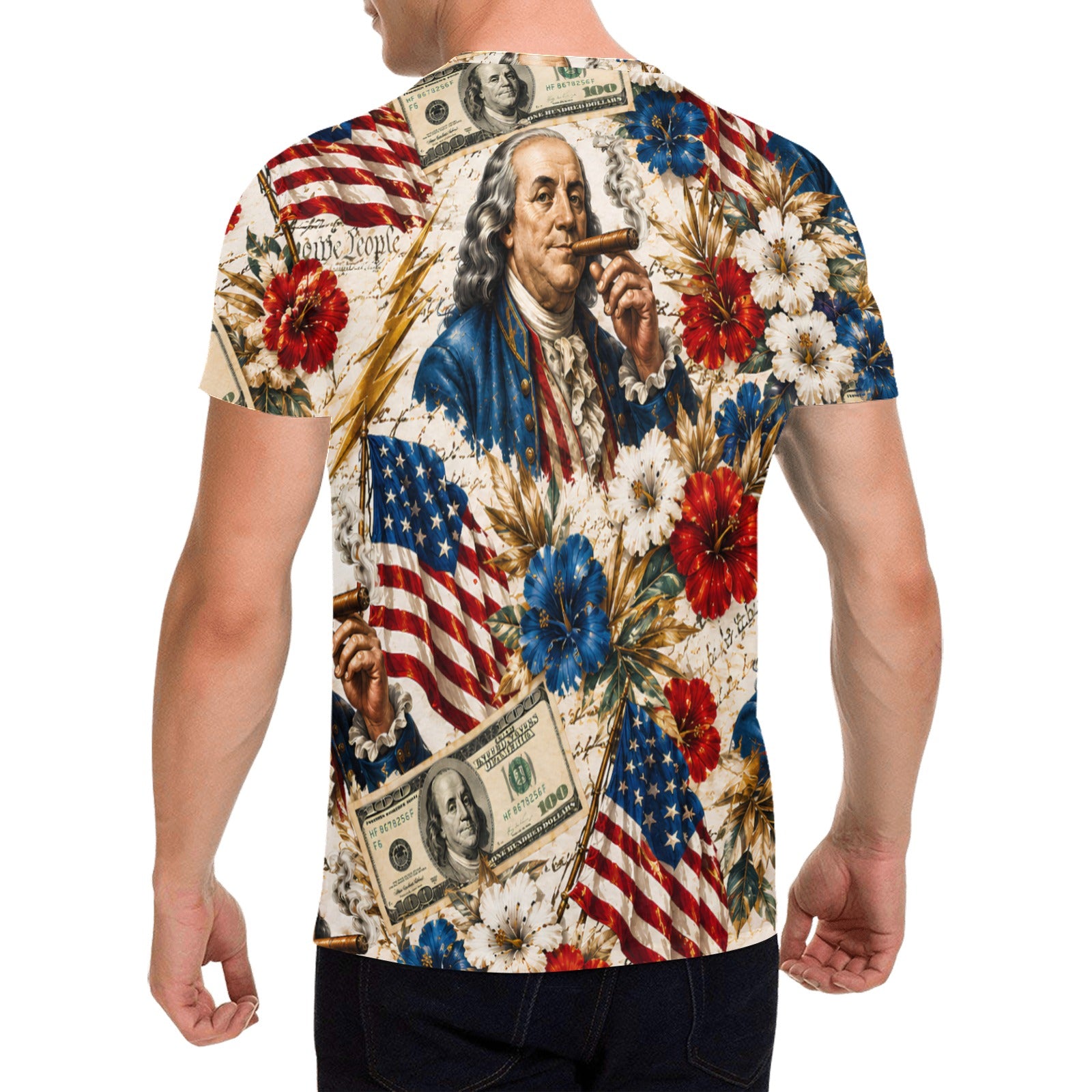 Ben Franklin Printin' Money Men's T-Shirt