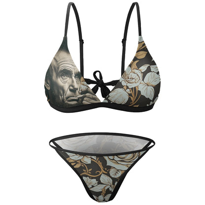 Abraham Lincoln Hand Tats Two Piece Bikini Swimsuit