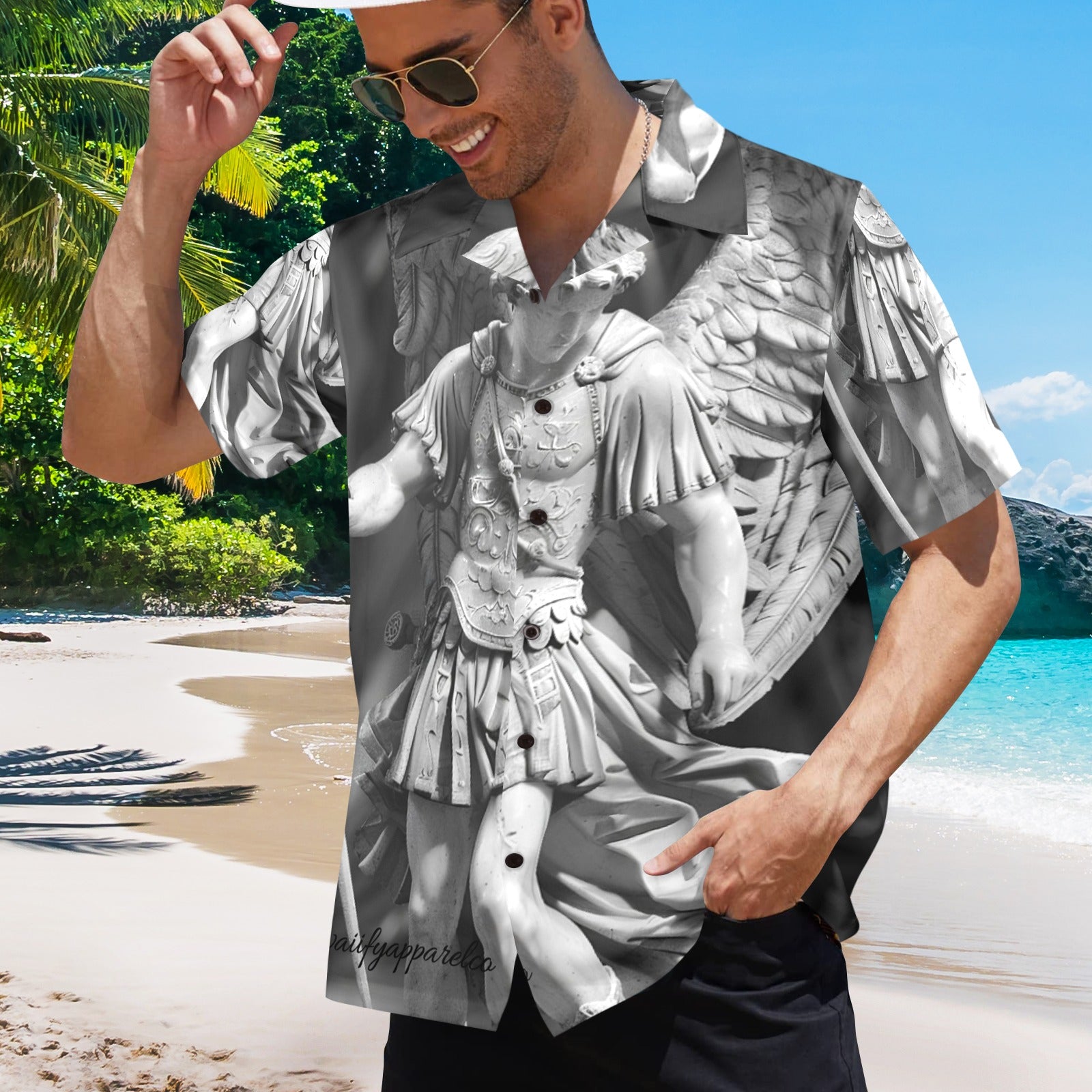 Archangel Michael Men's Hawaiian Shirt