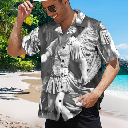 Archangel Michael Men's Hawaiian Shirt