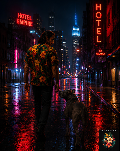 John Wick Men's Hawaiian Floral