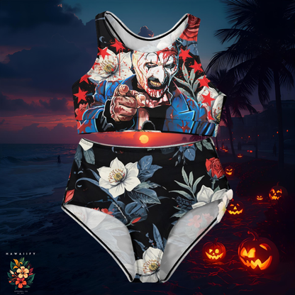 "I Want You Terrified" Ladies Two Piece Bikini Swimsuit