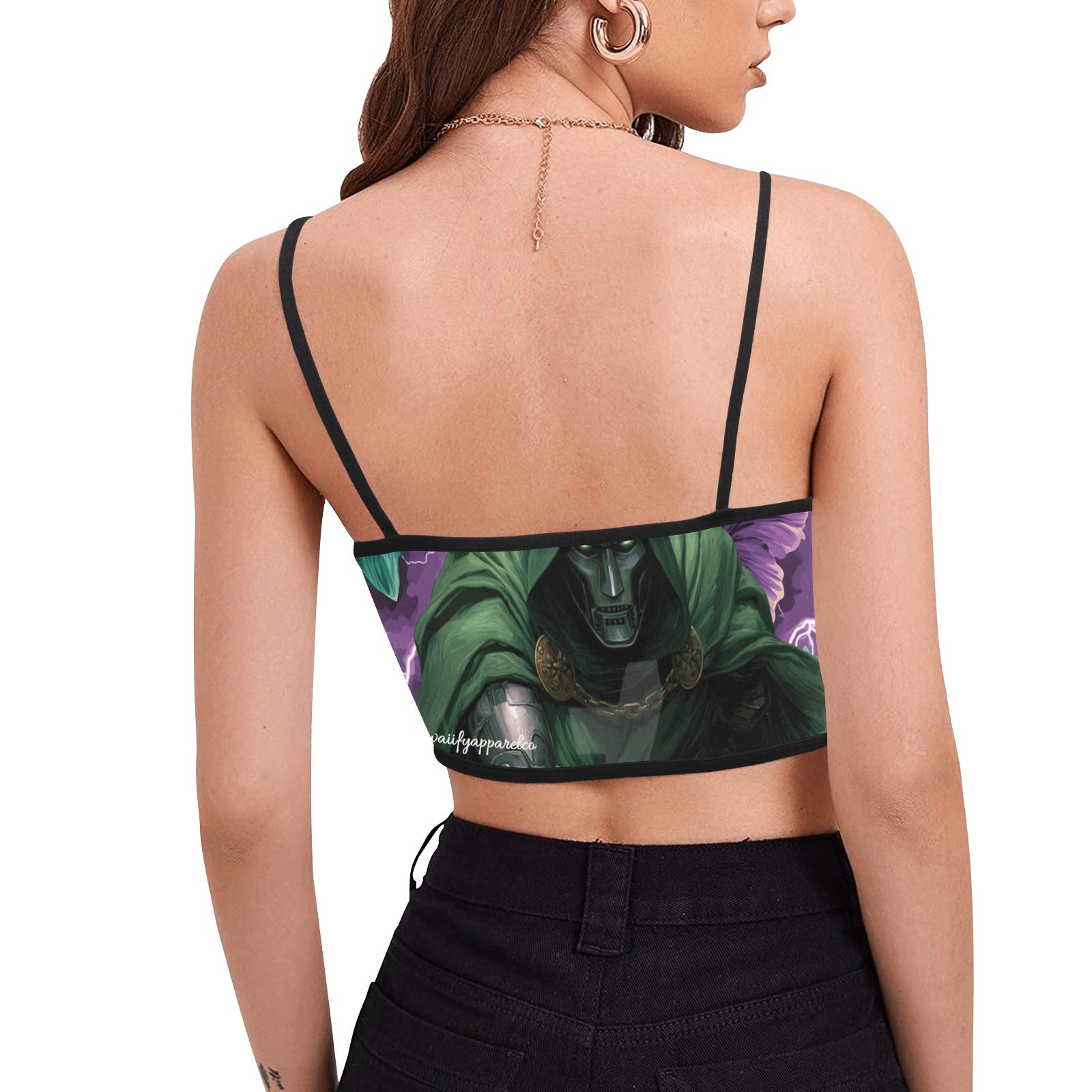 Dr. Doom Women's Spaghetti Strap Crop Top